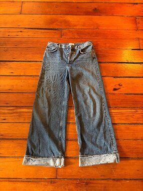 Agolde Dame Jeans - Baggy, Cuffed, Wide Leg